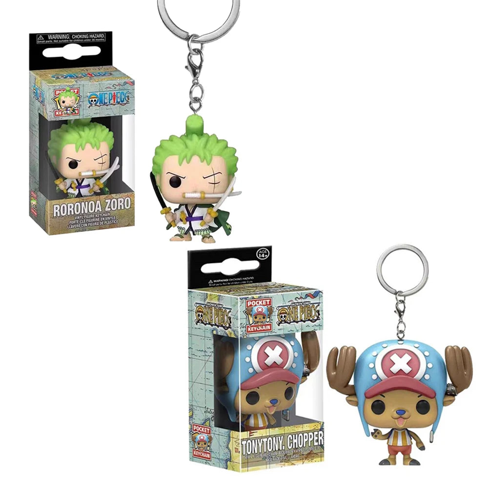 Anime One Piece New Keychain, Rhonoya Solon, Tony Joba Style, Cartoon Keychain, Fashion Bag or Car Pendant, Gift