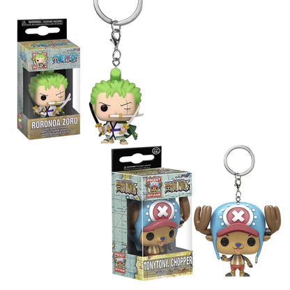 Anime One Piece New Keychain, Rhonoya Solon, Tony Joba Style, Cartoon Keychain, Fashion Bag or Car Pendant, Gift