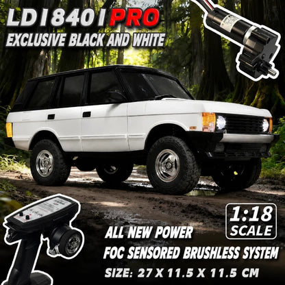New Purple LDRC 18401PRO 1:18  RC Crawler Brushless 4WD Off-Road Truck FOC Sensored Hobby RC Car For Boys