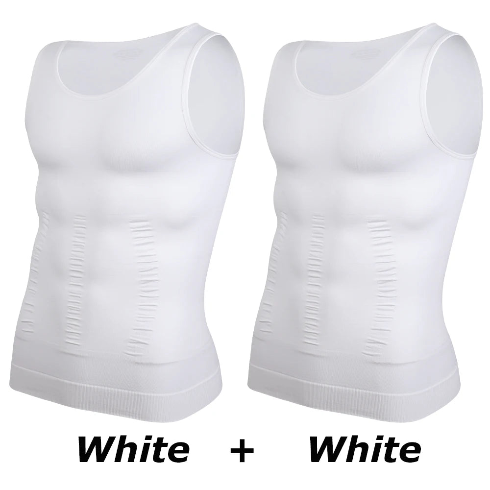 Men's Slimming Body Shapewear Corset Vest Shirt Compression Abdomen Tummy Belly Control Slim Waist Cincher Underwear Sports Vest