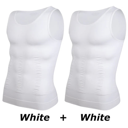 Men's Slimming Body Shapewear Corset Vest Shirt Compression Abdomen Tummy Belly Control Slim Waist Cincher Underwear Sports Vest