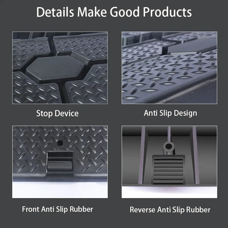 Heavy Duty Car Ramps Antiskid Working Plastic Support 2pcs Load 2500KG Car Maintenance Tools Ramp Board Ladder Jack Lift Tools