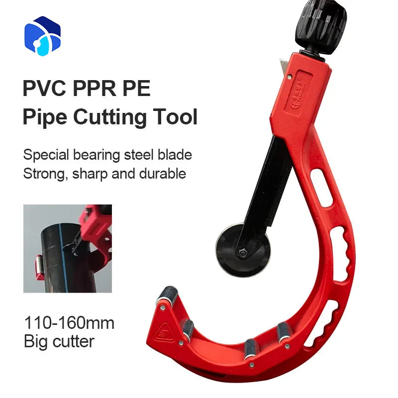 Metal Scissor 14mm-200mm PVC PP PE Bearing Copper Tube Plumbing Cutting Tool Roller Type Stainless Steel Manual Tube Cutter