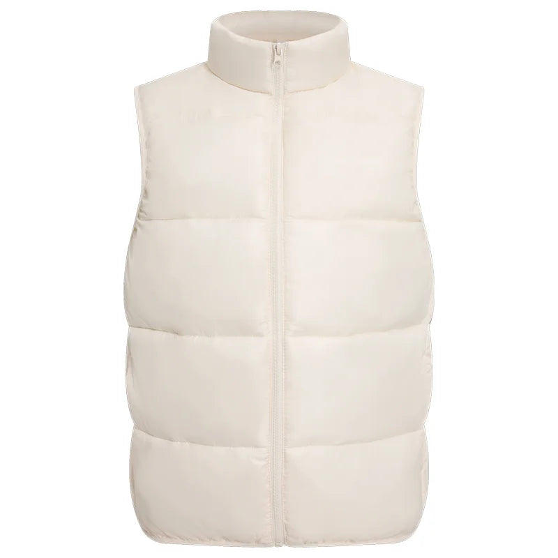 Winter Velvet Warm Down Vest Custom Design Fashionable Solid Color Down Vest Printing Logo Team Vest Print Personalized Brand