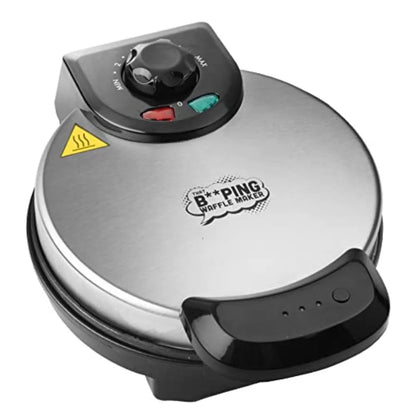 Beeping Belgian Waffle Maker 7" Mini Electric Waffle Iron with Adjustable Browning Temp Control Non-Stick Plates and Ready Aler