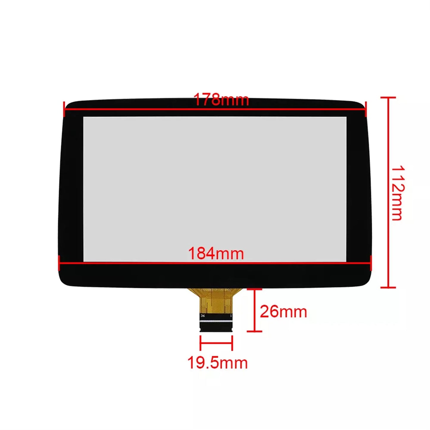 TM070RDZ38 Car 7inch Touch Screen Digitizer For Mazda 3 CX-3 MX-5 Radio Navigation Replacement Srceen Car Accessories