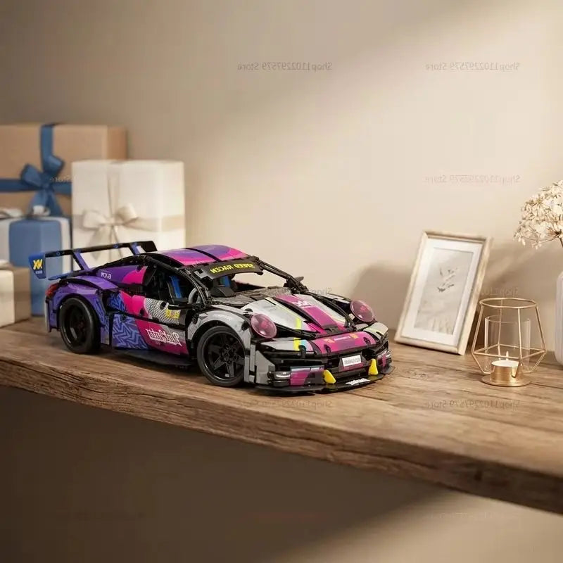 1611pcs Racing Car 1:10 Building Blocks Set Technical Model Sports Car Toy DIY Collector's Gift for Adults Teens Kids Boys Girls