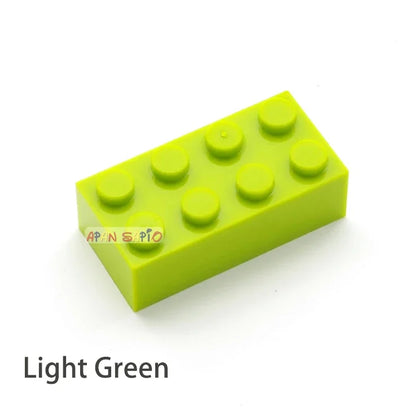 300pcs 2x4 Dot DIY Building Blocks Thick Figures Bricks Educational Creative Size Compatible With 3001 Plastic Toys for Children