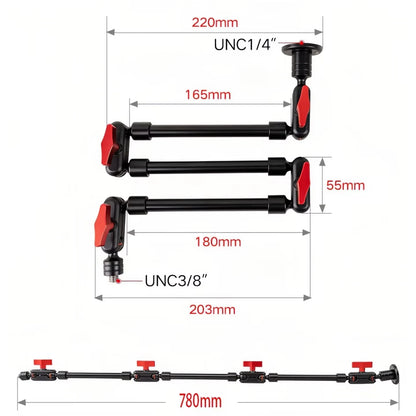 32" 22" Mobile Phone Bracket Magic Arm for Camera Articulated Flexible with Desk Clamp Mount Tablet Magsafe Webcam Stand