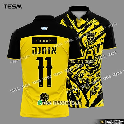 Sports POLO Shirt Summer Men Casual Short Sleeve Lapel Printed T-shirt Striped Retro Fashion Top Outdoor Team Breathable POLO