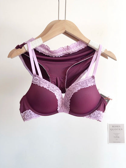 Sexy Leopard Print Lingerie Set Women Wireless Invisible Small Bust Lift, Adjustable A To C Cup, Sheer Lace Pure Style,soft S-XL