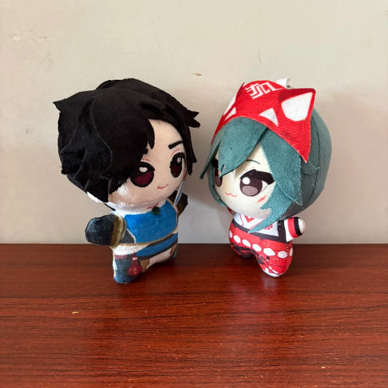 Hot New Lovely Cartoon Anime Game Overwatch Hero Character Kiriko and Wuyang Plush Toys Keychain Bag Pendant Decor Plushie Doll