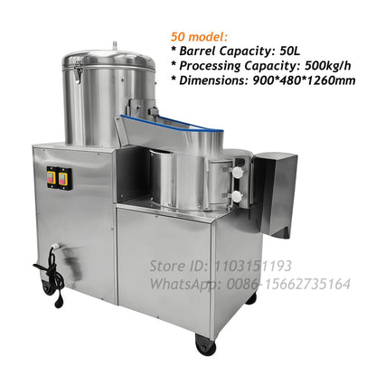 Multifunctional Potato Washing And Peeling Machine Taro Cutting Potato Peeler And Slicer Machine Carrot Potato Cleaning Machine