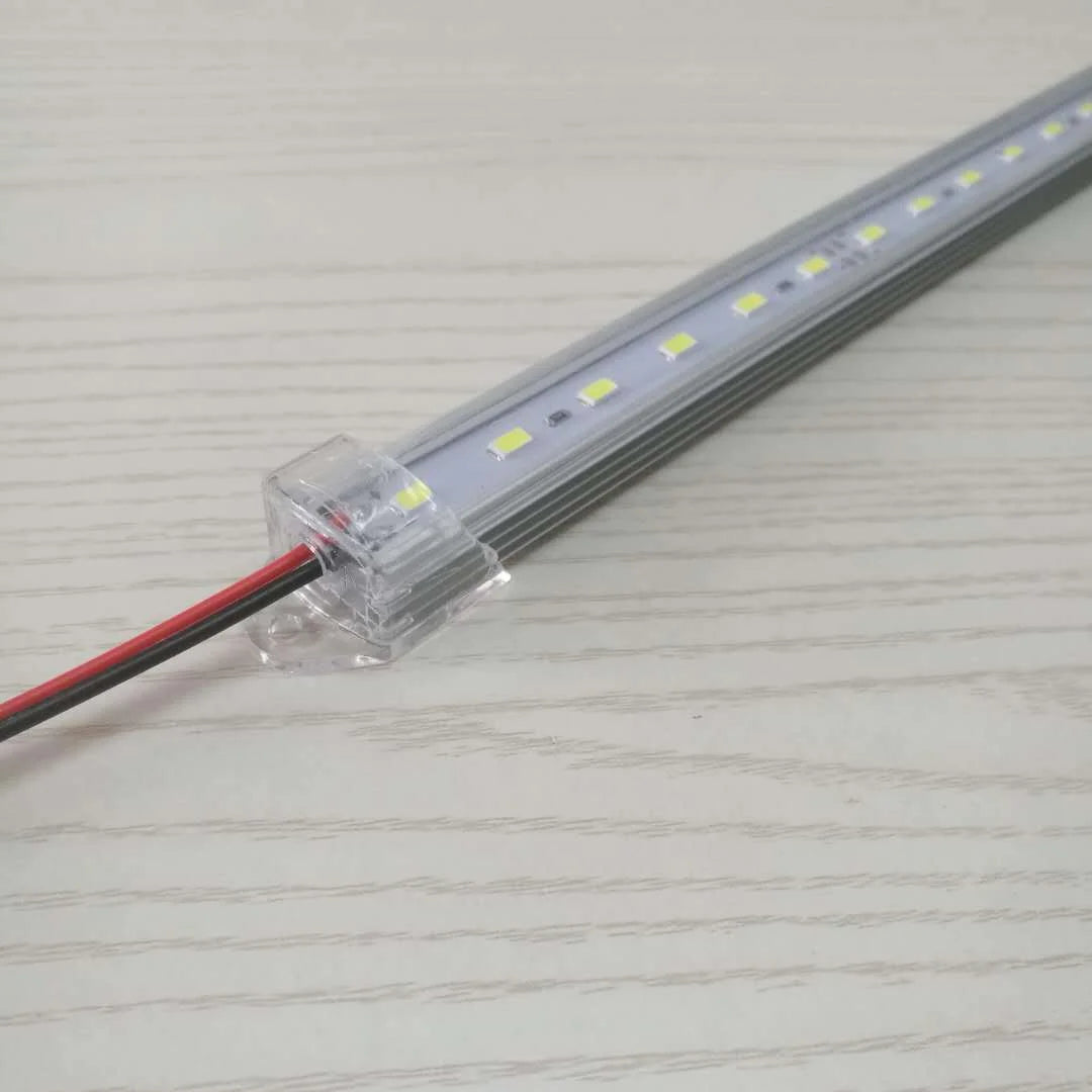 5/10PCS 12V 30/50CM Interior LED Car Light Bar Transparent Rigid Strip Lamp Van Bus Caravan Display Cabinet Under Counter Closet