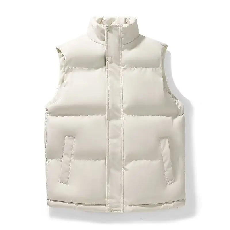 2026 New Men's down Vest Autumn Winter Large Size Sleeveless Casual Thickened Men's Vest Fashionable Youth Active Style Zippe...