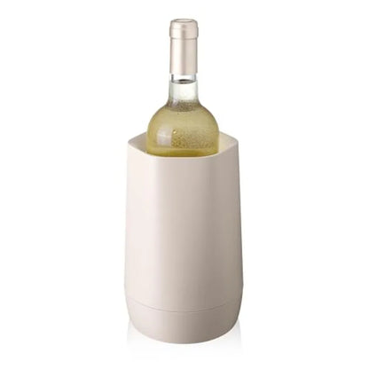 Wine Cooler Hexo Graphite Modern Active Wine Bottle Chiller with Removable Cooling Sleeve Geometric Design Reusable, Ice-Free C