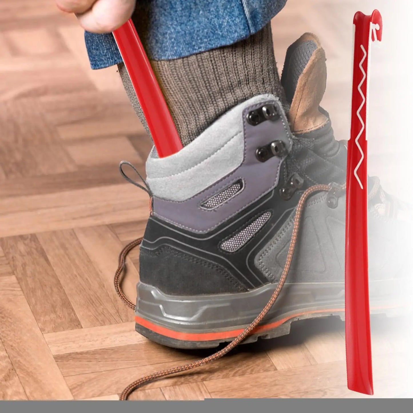 Professional ABS Plastic Shoe Horn Long Handle Shoehorn Useful Shoe Lifter Hook Up Shoe Spoon Home Pregnant Tools