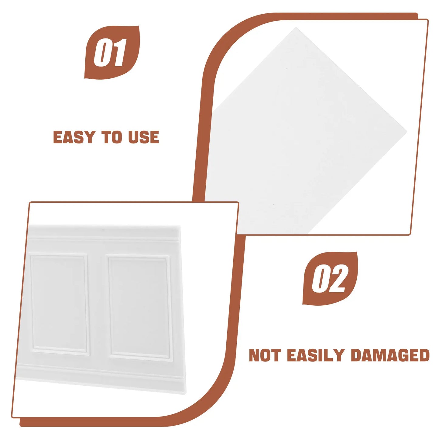 Dollhouse Stick on Skirting Board Baseboard Peel and Trim Molding Self-adhesive