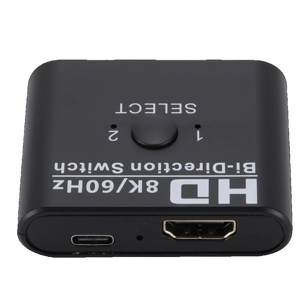 8K 60Hz HDMI-Compatible Switch Splitter Bi-Direction 1x2/2x1 HDMI-compatible Switcher 2 in1 Out for PS4 TV Box Switcher Adapter