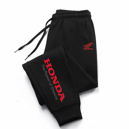 New Honda autumn and winter casual fashion cotton jogging pants, running fitness pants, winter pants, men's winter pants