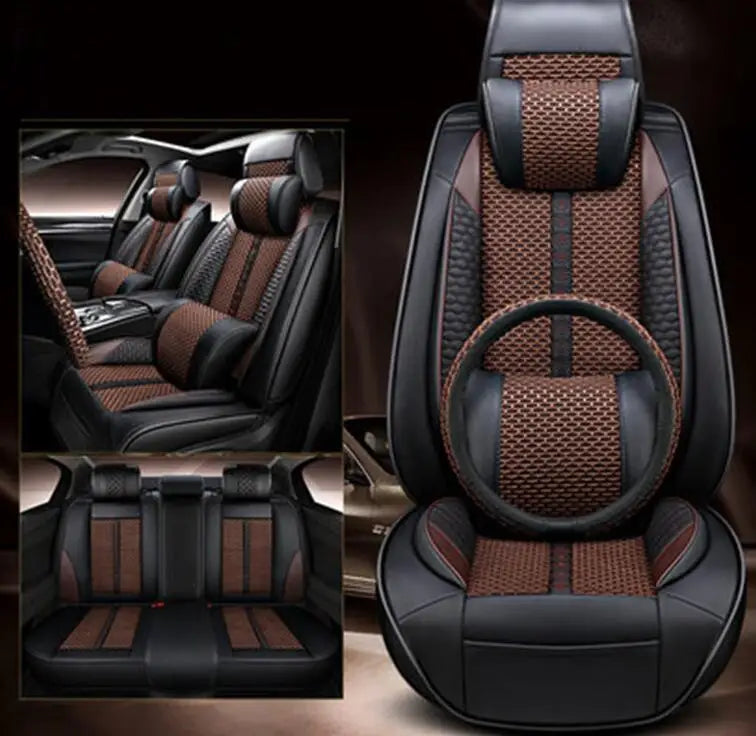 Full set car seat covers + Steering wheel cover for Haval M6 2025-2023 Top quality breathable seat cushion seat case for M6 2024