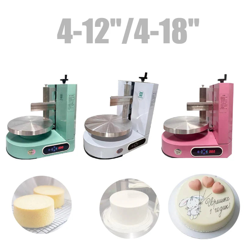 Desktop Cake Cream Spreading Coating Machine Birthday cake baking equipment Birthday cake Smoothing Spreader Machine