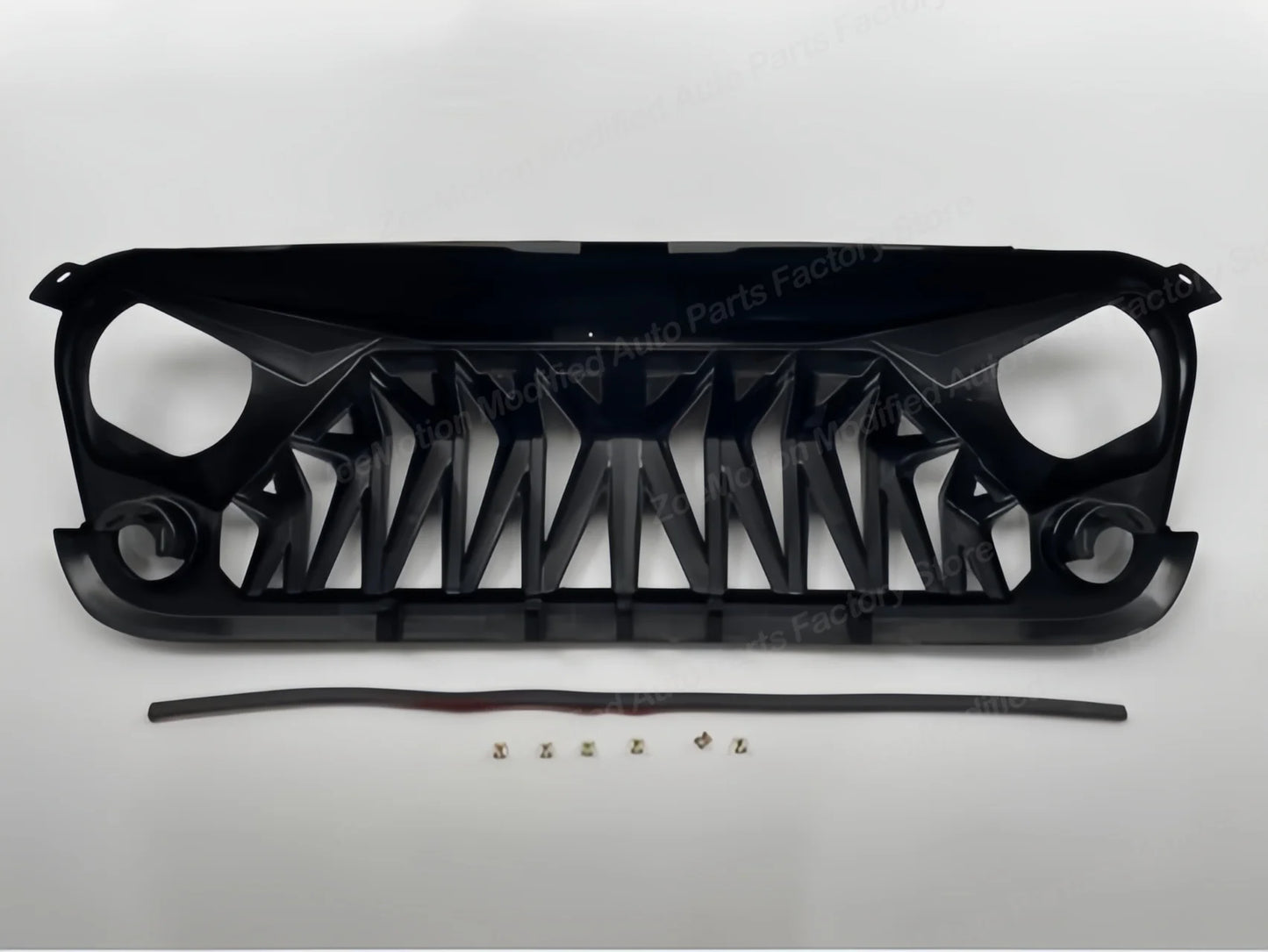 Shark Style for Jeep Wrangler JK 2008-2017 4x4 Front Bumper Grilles Offroad Racing Grills Air Vent Cover Trim Body Kit Auto Part