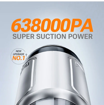 SZUK 638000Pa New Powerful Mini Vacuum Cleaner Handheld Wireless Car Vacuum Cleaner Home Appliance Portable Car Vacuum Cleaner