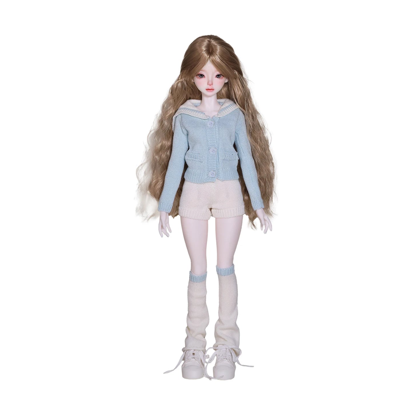 BJD Doll 1/4 Sadie E ShugaFairy Resin FullSet Summer Sailor Collar Knit Top Sweet School DailyWear Articulated Ball Jointed Doll