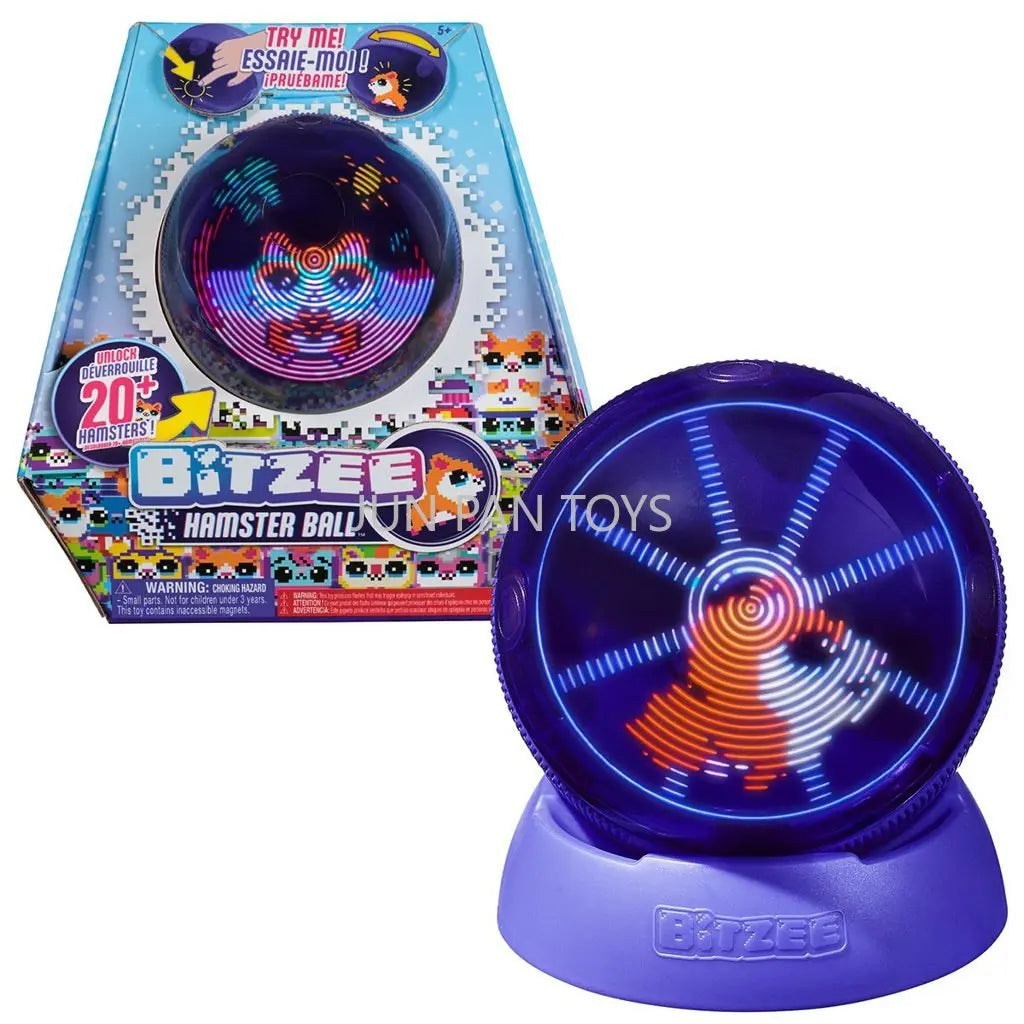 Original Bitzee Hamster Ball Electronic Interactive Virtual Pets Touch LED Light Figure Collectible 20+ Characters Kids Gift Toy