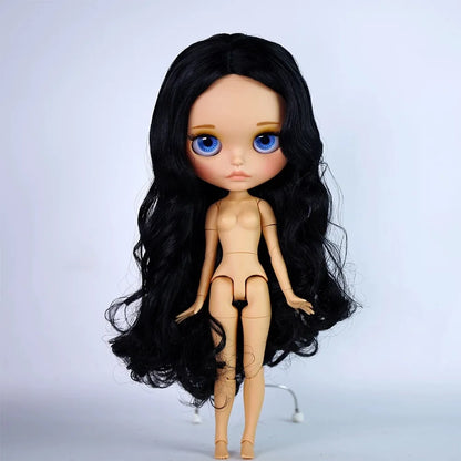 ICY DBS Blyth 30cm Doll Tan Skin Matte Face Glossy Face Pouting Lips 19 Joints Body Doll DIY Makeup Costume Doll Girls Gift Toy