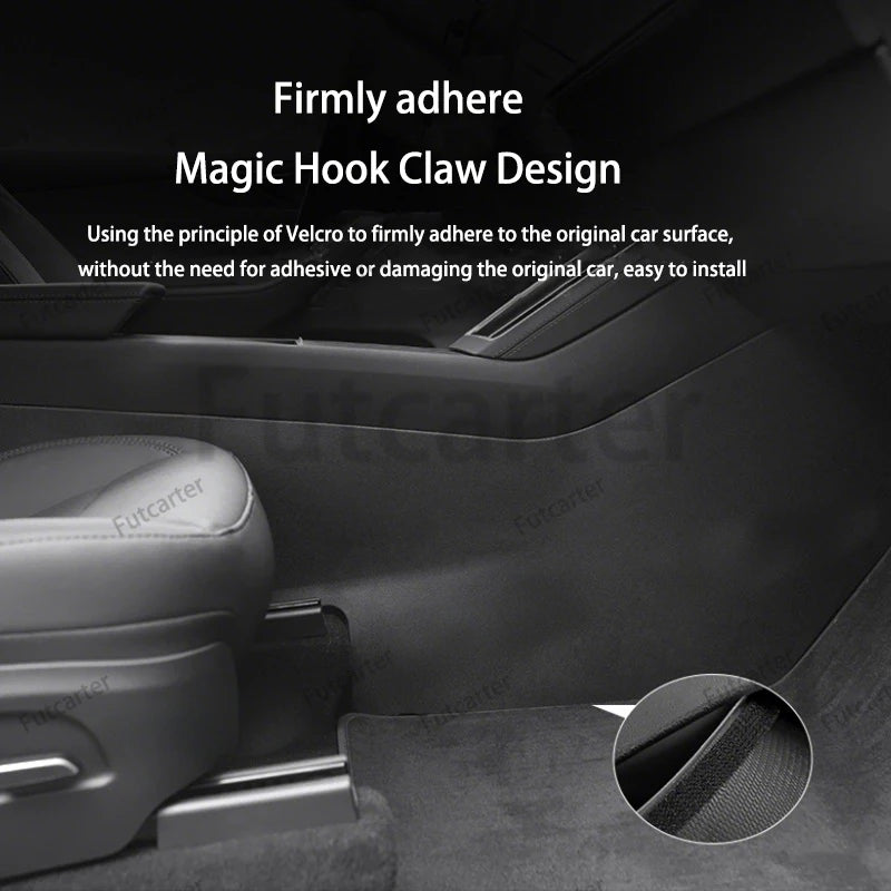 For Tesla ModelYL Y Juniper2025 Car Central Control Side Anti Kick TPEWaterproof Anti-dirt Fullcoverage Anti Kick Protective Mat