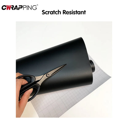 Matte Black Vinyl Wrap 1.5Mx3M/6M Car Film Covering Roof Hood Protection Film Foil Matte Black Car Sticker Vinyl for Motorcycle