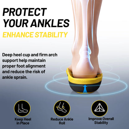 Orthopedic Insole Plantar Fasciitis Relief Flat Foot High Arch Support Men Women Work Orthotic Insert Sport Shoe Sneaker Insole