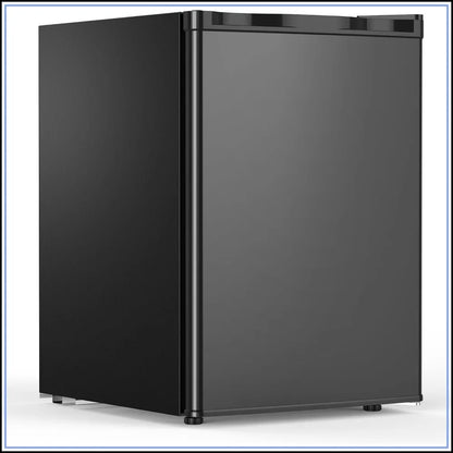 2.6 Cu.Ft Mini Fridge with Freezer, Single-Door Compact Refrigerator, 7 Temp Settings, 2 Shelves, for Bedroom Office Kitchen Dorm, Black