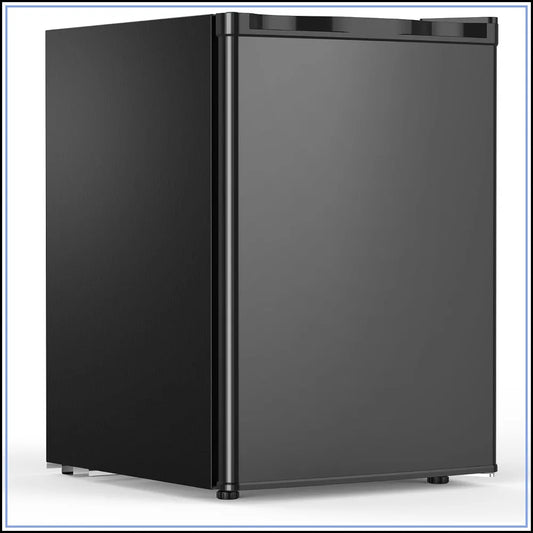 2.6 Cu.Ft Mini Fridge with Freezer, Single-Door Compact Refrigerator, 7 Temp Settings, 2 Shelves, for Bedroom Office Kitchen Dorm, Black