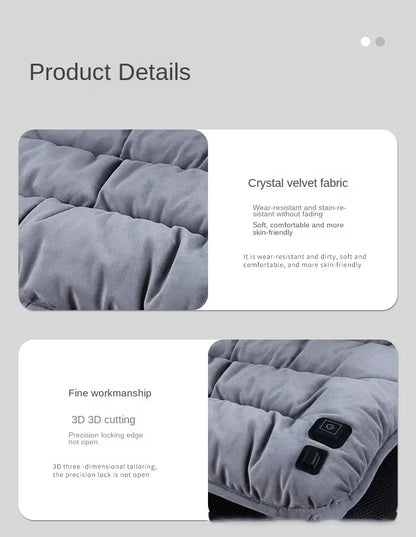 Adjustable Temperature Graphene Seat Cushion Car Winter Plush Seat Cushion 12V Universal Warm USB Electric Heating Seat Cushion