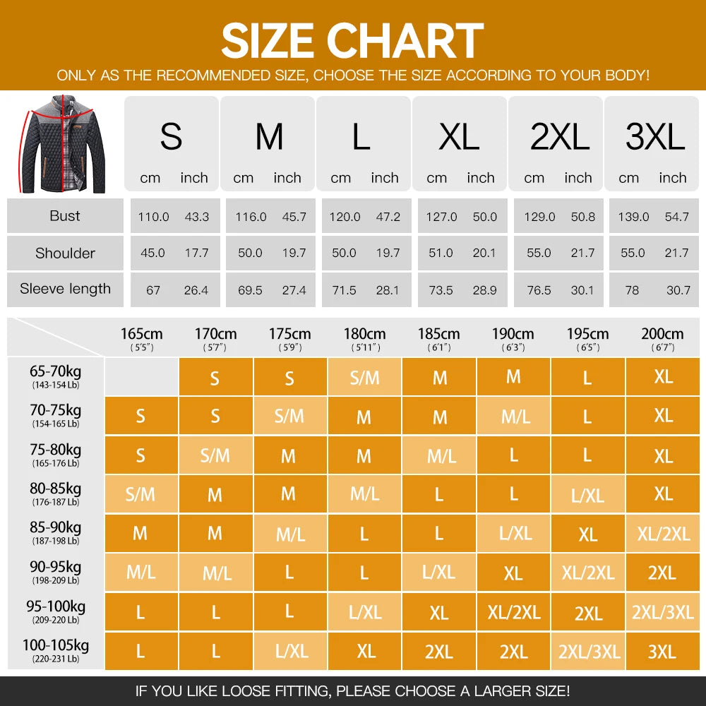 Men's Jackets Casual Coat Diamond Quilted Puffer Down Lightweight Casual Button Down High Quality Overshirt Us Size