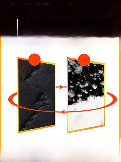 TUCANO Men's Thickened down Cotton Pants Outdoor Winter Sports Wearable Long Trousers Youth Casual Straight Leg Multi Pocket