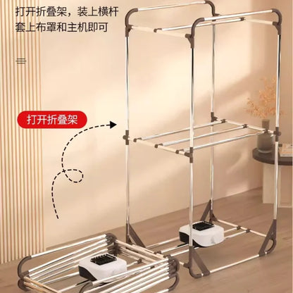New Baby Clothes Dryer Small Home Wardrobe Air Dryer Portable Laundry Drying Machine Artifact