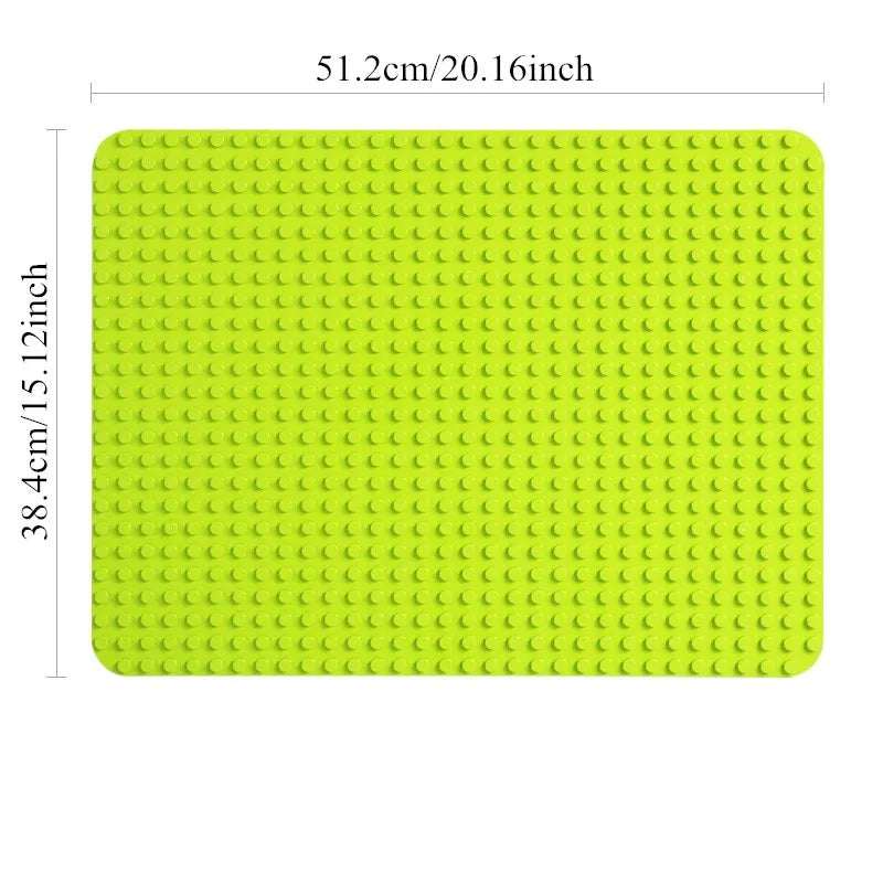 24*32 Dots Big Bricks Base Plate, Big Size Baseplate Building Blocks Floor Toys, DIY Wall Duploed Christmas Easter Gift Toy