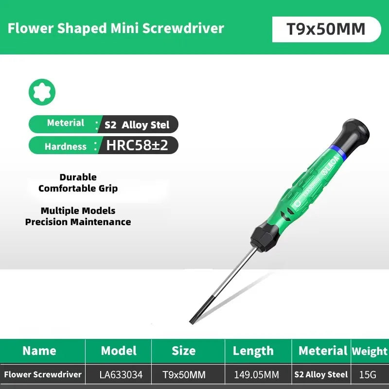 LAOA 1pcs precision screwdriver SL1.0-4.0 screwdriver phillips mini screwdriver phillips screwdriver plum blossom T5-T20