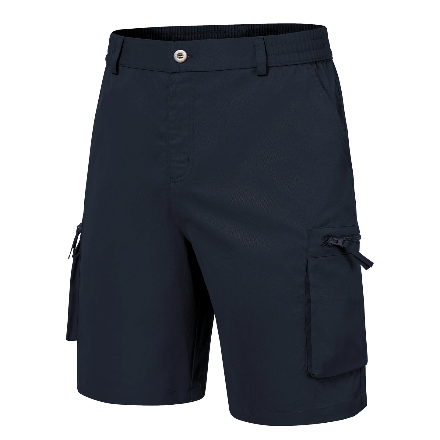 Men's Summer Breathable Cargo Shorts Loose Casual  Elastic Waist Multi-Pocket shorts Suitable for Outdoor Sports And Daily Wear