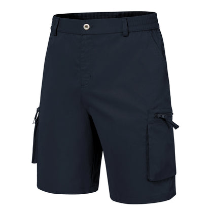 Men's Summer Breathable Cargo Shorts Loose Casual  Elastic Waist Multi-Pocket shorts Suitable for Outdoor Sports And Daily Wear