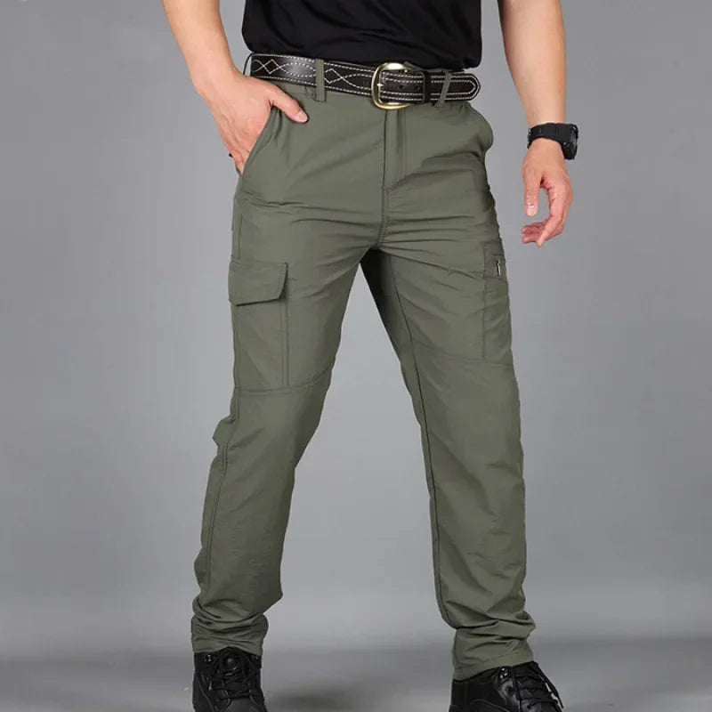 Asian size Mens Summer Tactical Cargo Pants Army Military Style Streetwear Jogger Hiking Trekking Mountain Work Casual Trousers