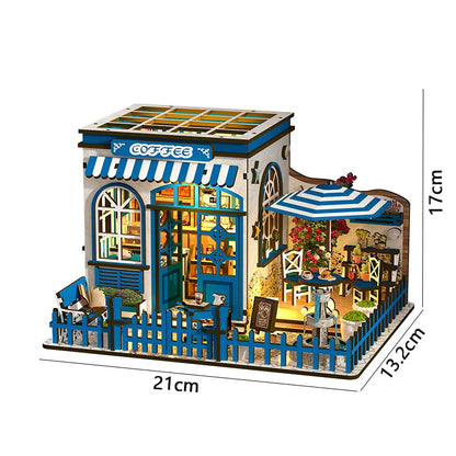 Wooden Mini DIY Doll House Kit Handmade Room 3D Puzzle Assembly Building With Furniture For Friends Christmas Gifts Dollhouse