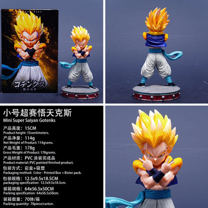 Dragon Ball Super Saiyan Gotenks Gk Collectible Figure Pvc Painted Finished 15Cm Desktop Home Car Ornament For Anime Collectors