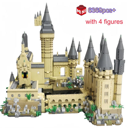 Creative Magic Castle Building Blocks with Light STEM Educational Toy Model Kit Desktop Decoration  Assembly Kit Gift for Kids