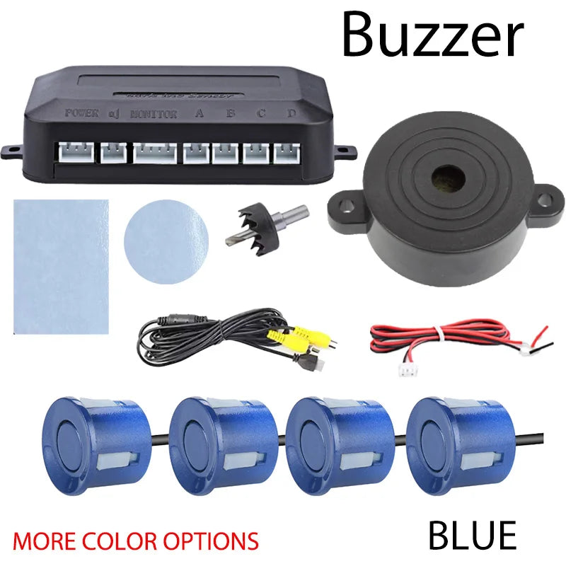 CVBS Dual Core CPU Car Video Parking Sensor Reverse Radar System Digital Display Auto Parking Assistance
