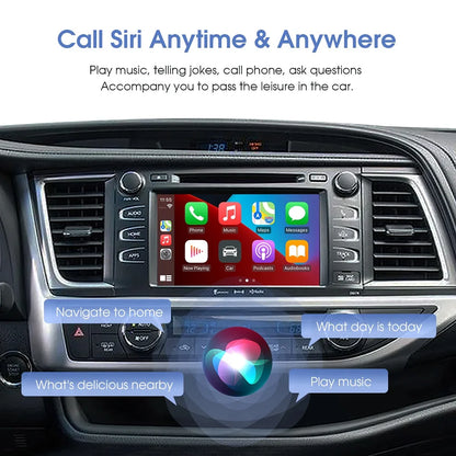 Wireless Carplay Android Auto for Toyota with Touch2 Entune2.0 2014-2019 Fits for Tundra/Highlander/RAV4/Tacoma/Camry/Corolla